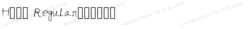H-宫书 Regular字体转换